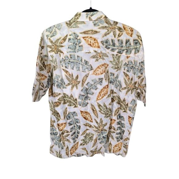 Splatt Island Shores, Beige and Green, Palm Pattern Hawaiian Island Style Tropic - Picture 2 of 6